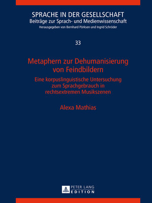 cover image of Metaphern zur Dehumanisierung von Feindbildern